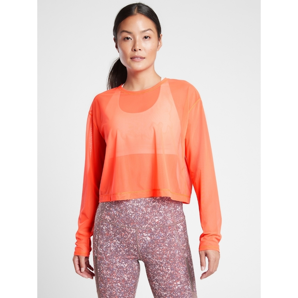 Athleta Circuit Mesh Crop Top - Picture 6 of 8